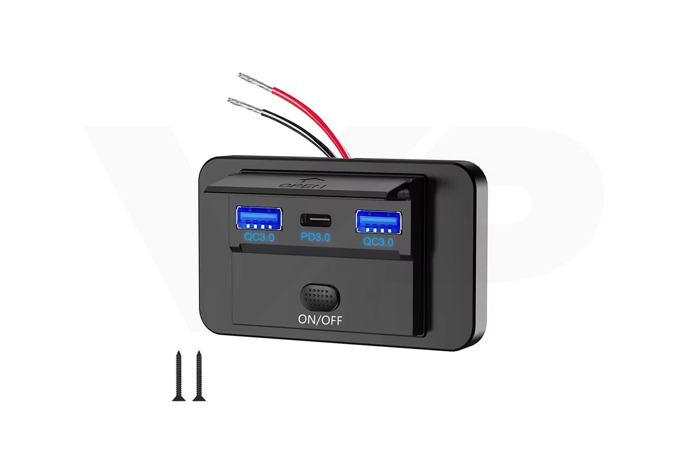 Universal 12V Dual USB 3.0 and Single USB C Socket