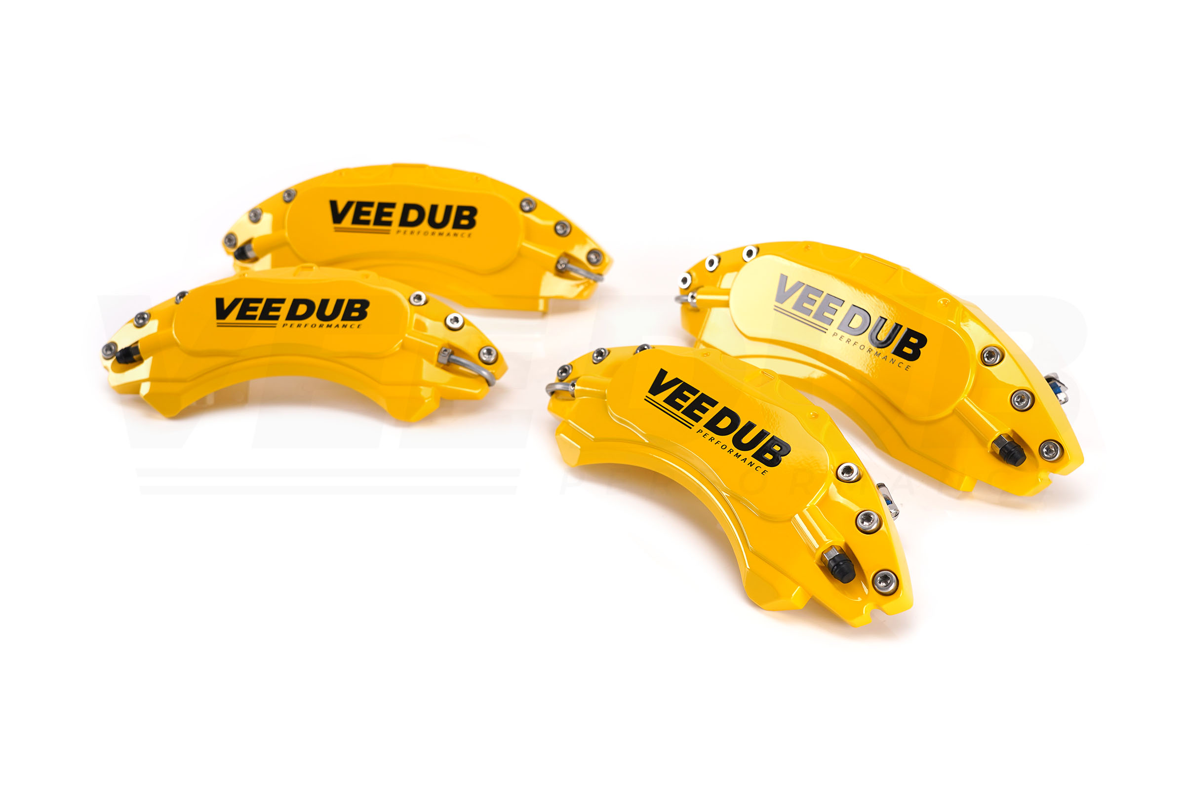 T6 Vee Dub Performance Caliper Covers – Yellow (Small Brake Front) (4 Piece Set) - Image 2
