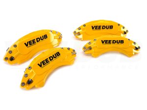 T6 Vee Dub Performance Caliper Covers – Yellow (Small Brake Front) (4 Piece Set) - Image 3