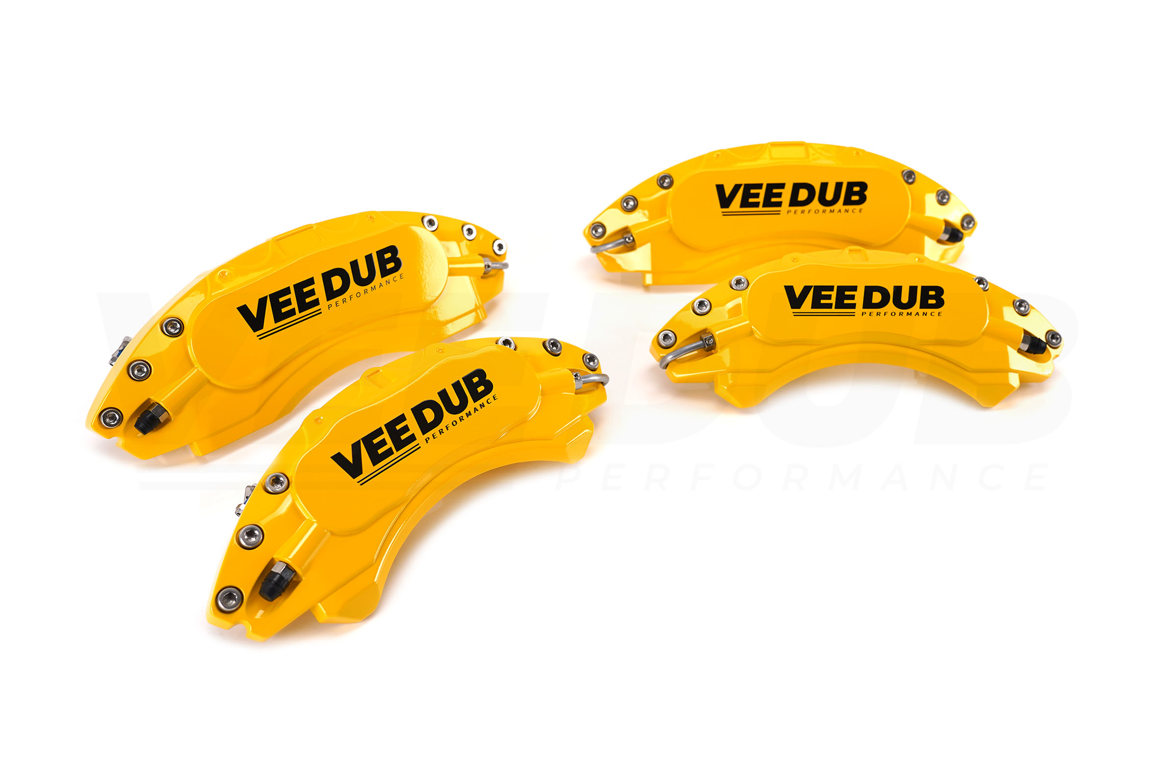 T6 Vee Dub Performance Caliper Covers – Yellow (Small Brake Front) (4 Piece Set) - Image 3