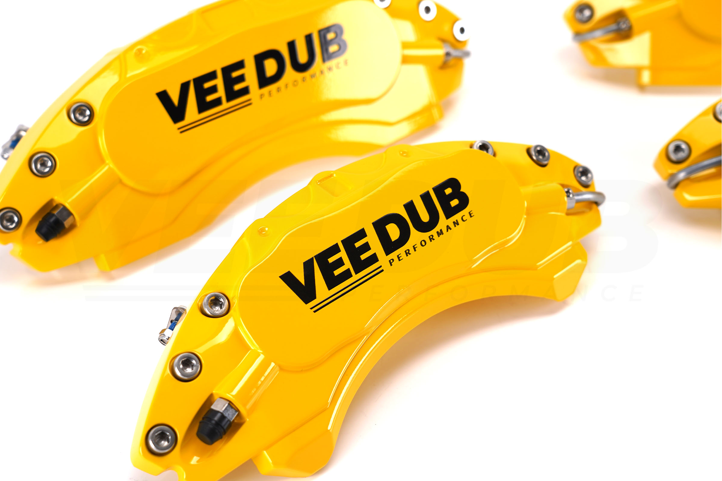 T6 Vee Dub Performance Caliper Covers – Yellow (Small Brake Front) (4 Piece Set) - Image 4
