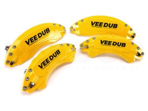 Alternative view of T6/T6.1 Vee Dub Performance Caliper Covers – Yellow (Big Brake Front) (4 Piece Set)
