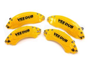 T6/T6.1 Vee Dub Performance Caliper Covers – Yellow (Big Brake Front) (4 Piece Set) - Image 3