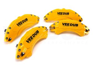 Alternative view of T6.1 Vee Dub Performance Caliper Covers – Yellow (Small Brake Front) (4 Piece Set)