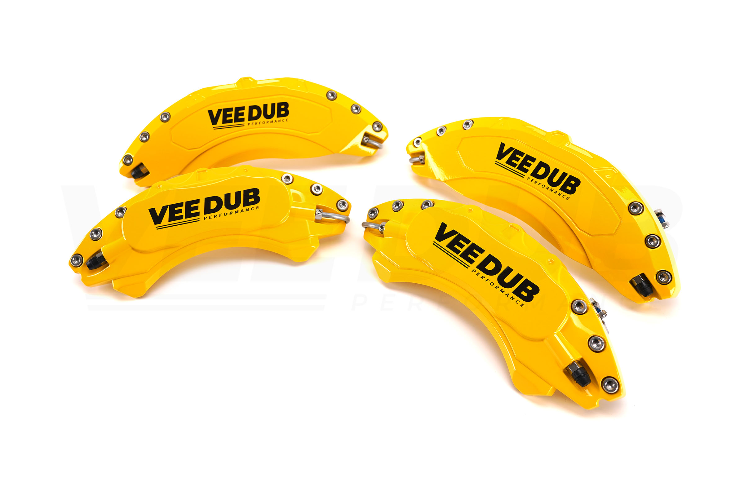T6.1 Vee Dub Performance Caliper Covers – Yellow (Small Brake Front) (4 Piece Set) - Image 3
