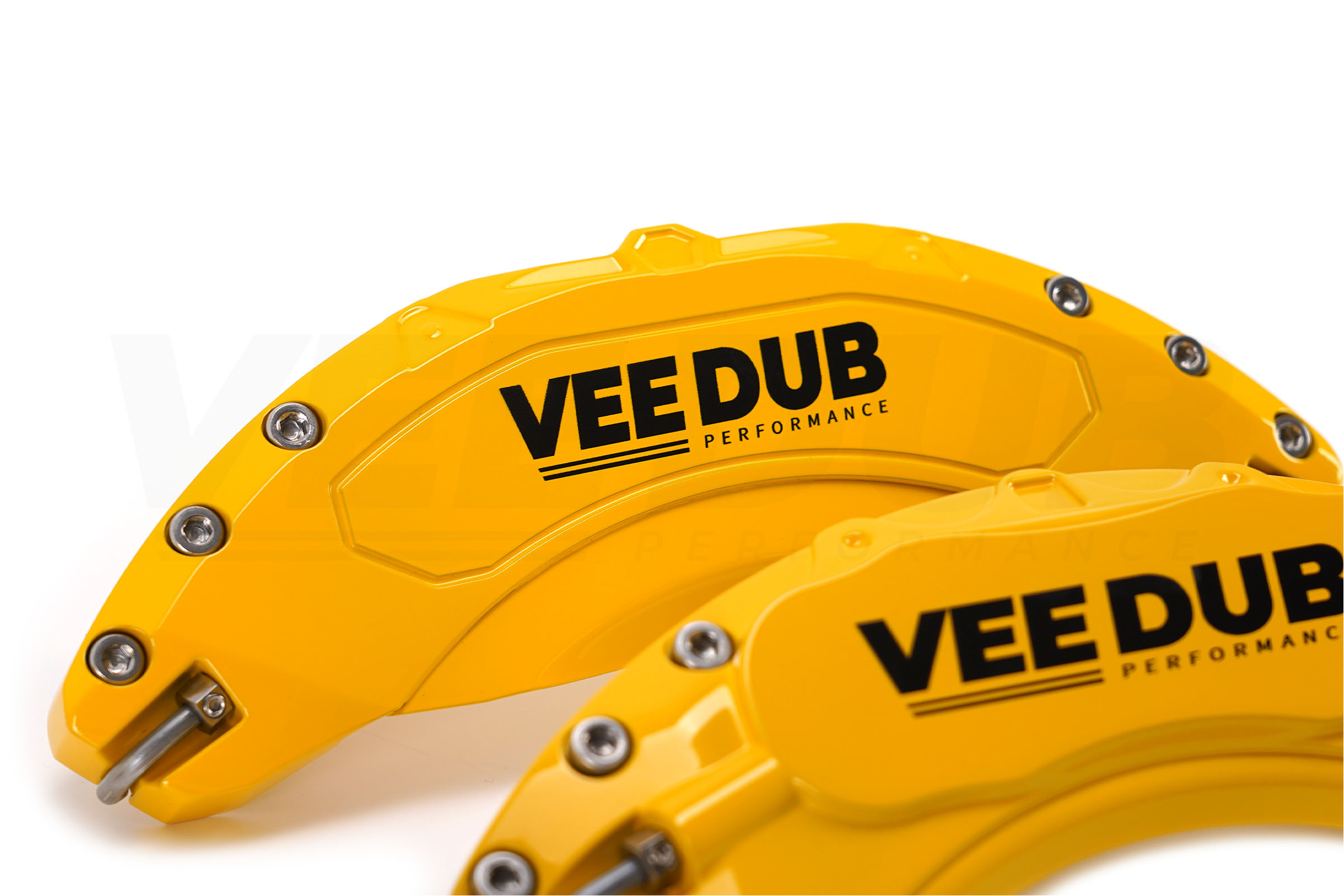 T6.1 Vee Dub Performance Caliper Covers – Yellow (Small Brake Front) (4 Piece Set) - Image 4