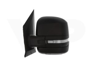 MAN TGE 2017> Electric & Heated Wing Mirror (Short Arm) (Black) - Nearside
