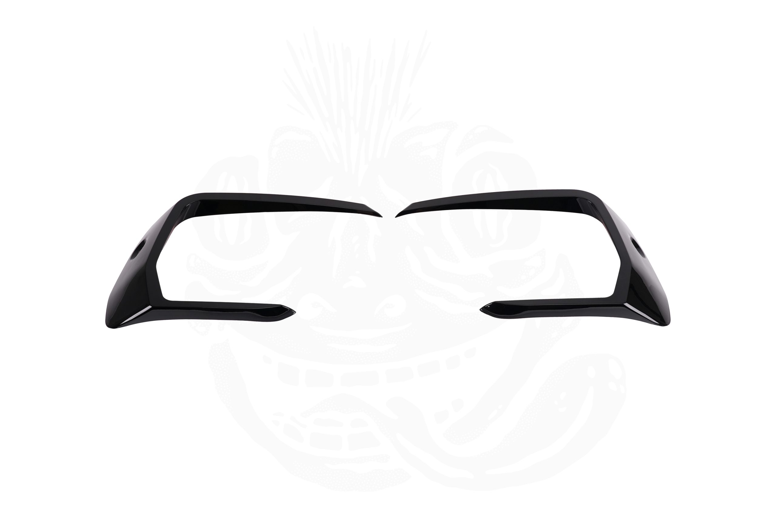 VW T6.1 Front Canards (With Parking Sensor Hole) – Gloss Black