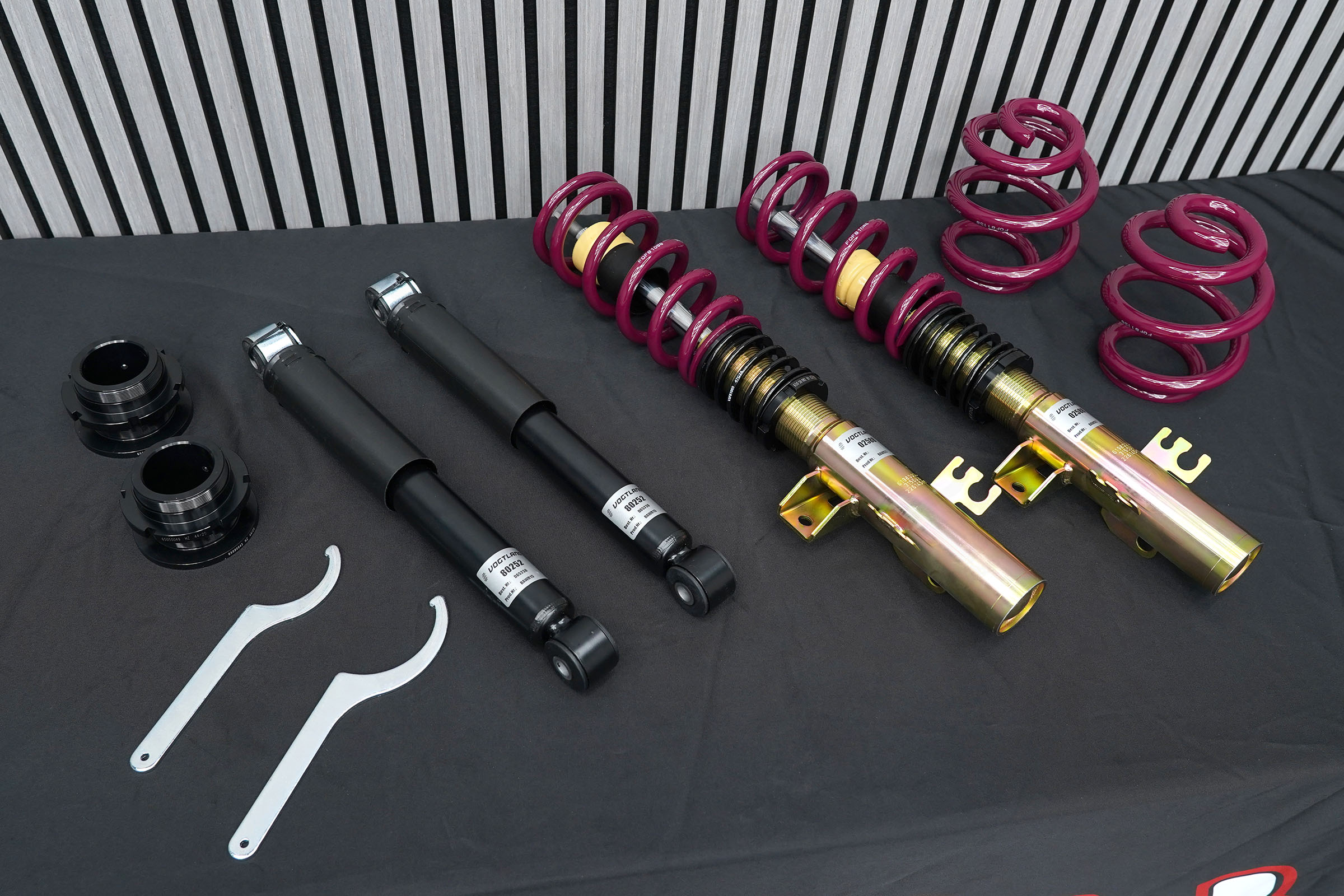 VW T5/T5.1 Vogtland Adjustable Coilover Kit (T26, T28, T30) (30mm-60mm Drop) - Image 2
