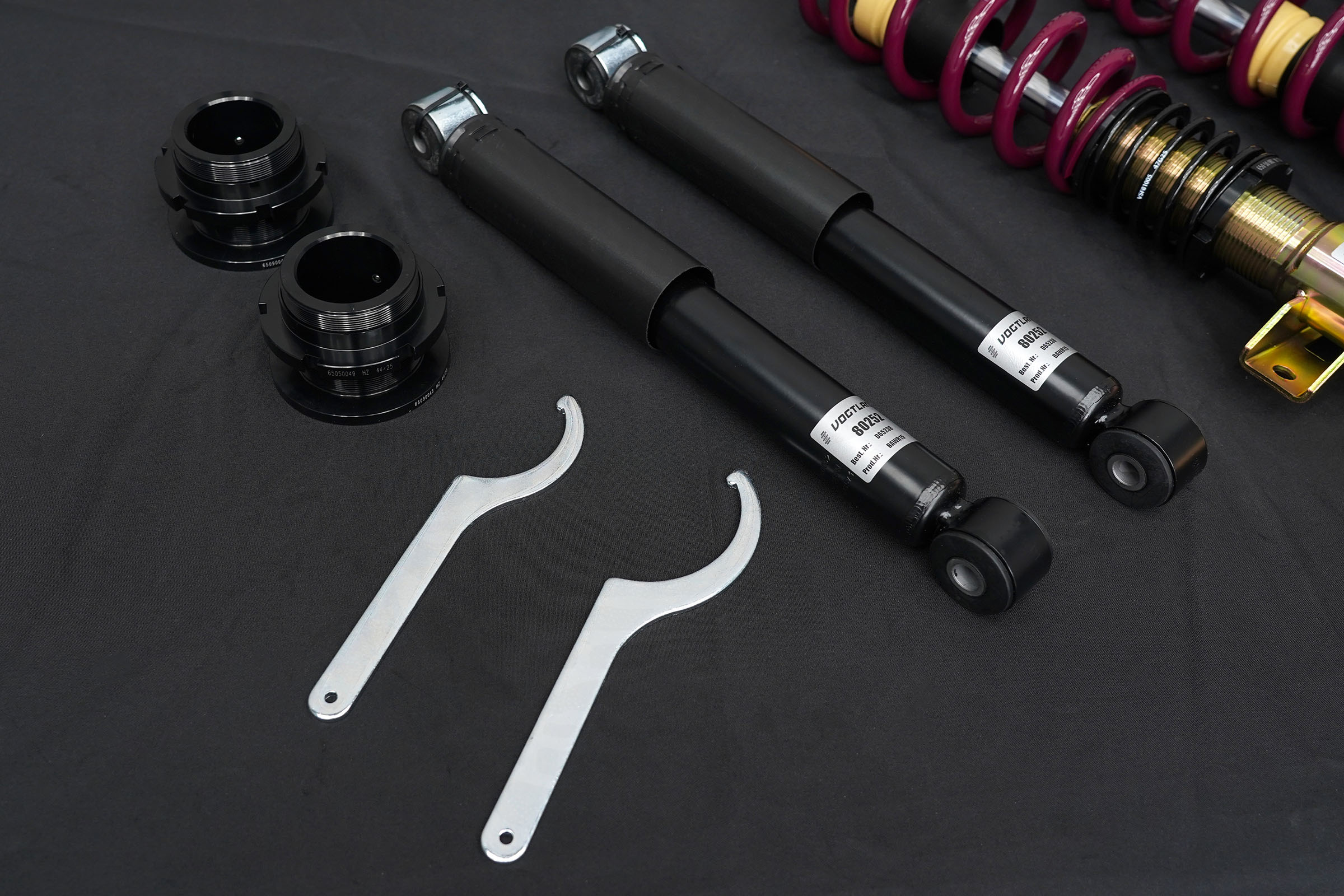 VW T5/T5.1 Vogtland Adjustable Coilover Kit (T26, T28, T30) (30mm-60mm Drop) - Image 4