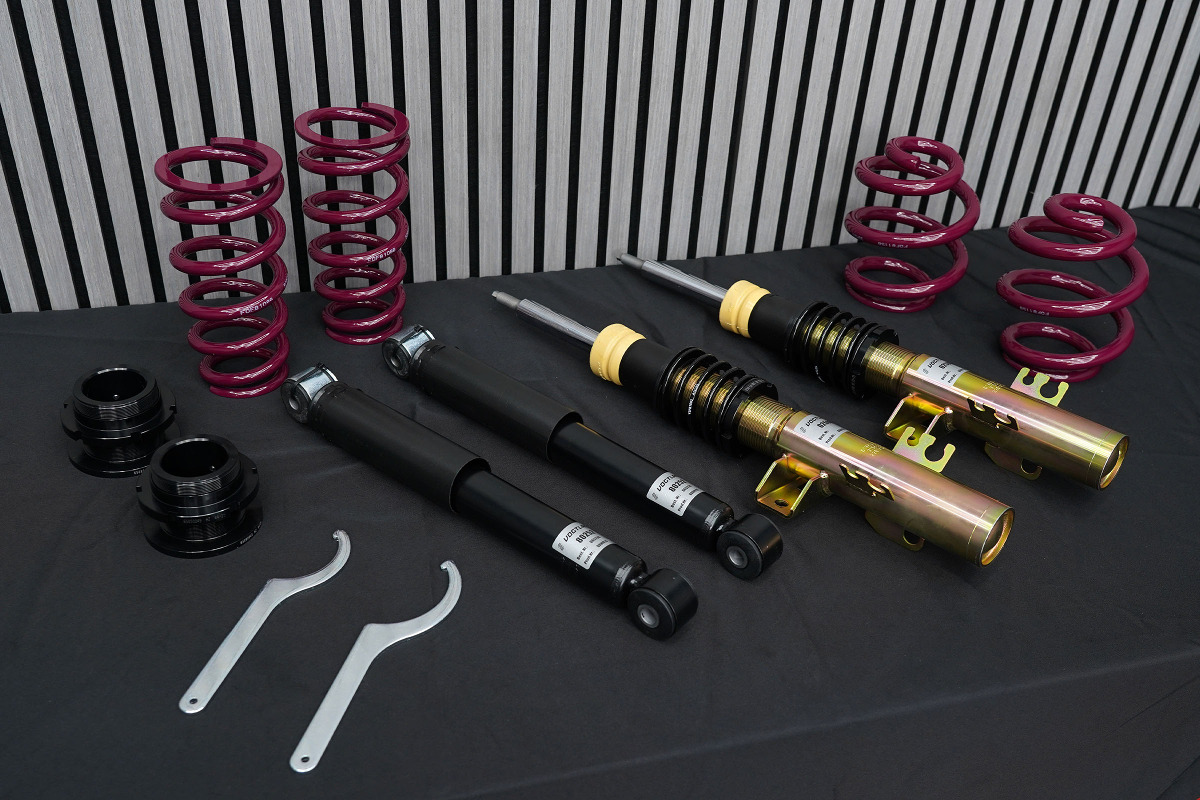 VW T6/T6.1 Vogtland Adjustable Coilover Kit (T26, T28, T30) (30mm-60mm Drop)