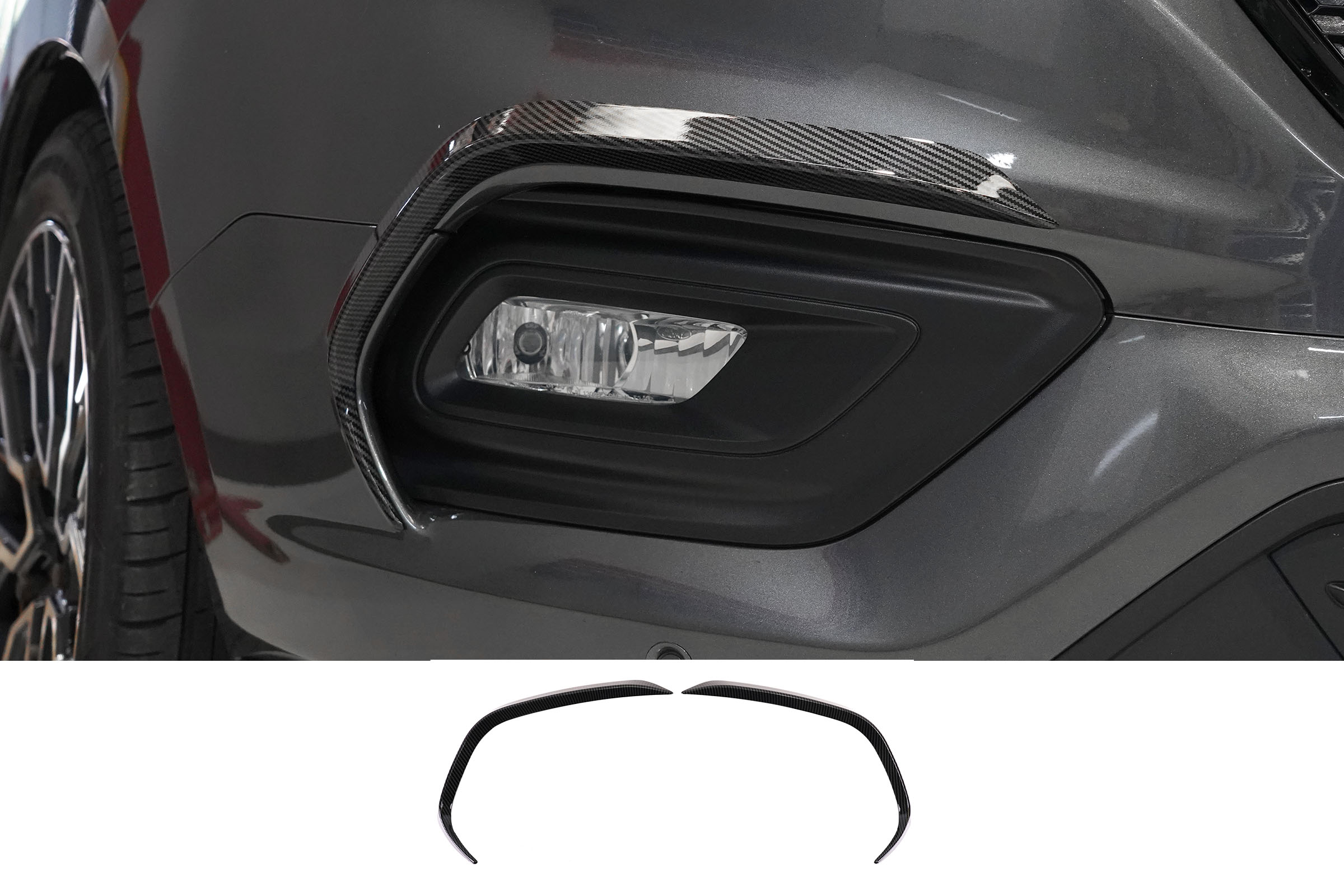 Transit Custom (2018-2023) Front Canards - Carbon Fibre Effect