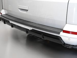 Alternative view of VW T6/T6.1 Rear Splitter - Tailgate (Gloss Black)