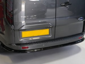 Ford Transit Custom (2018-2023) Rear Splitter - Gloss Black (3pcs) - Image 4