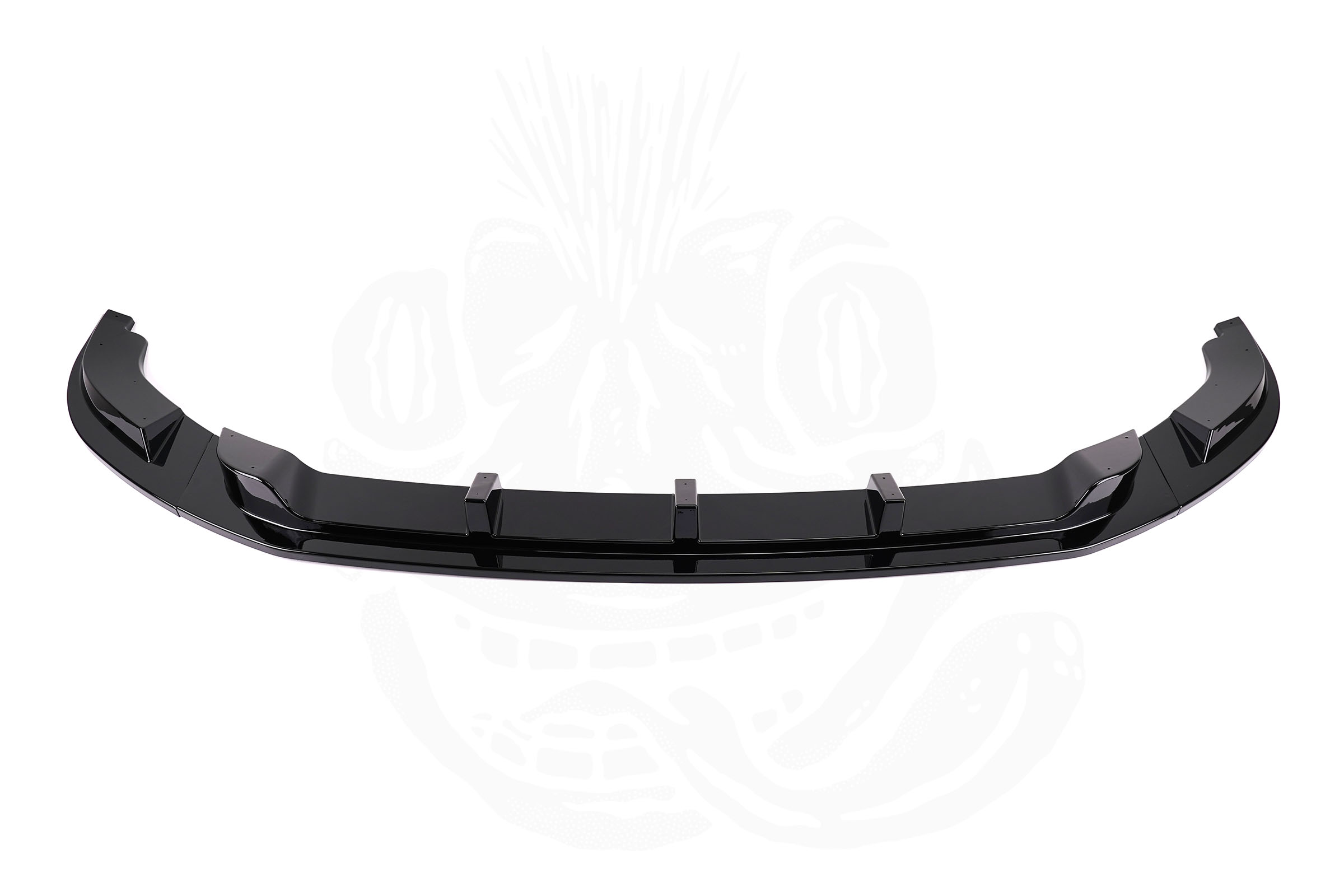 VW T6 3 Piece Front Splitter - Under Genuine Bumper (Gloss Black)