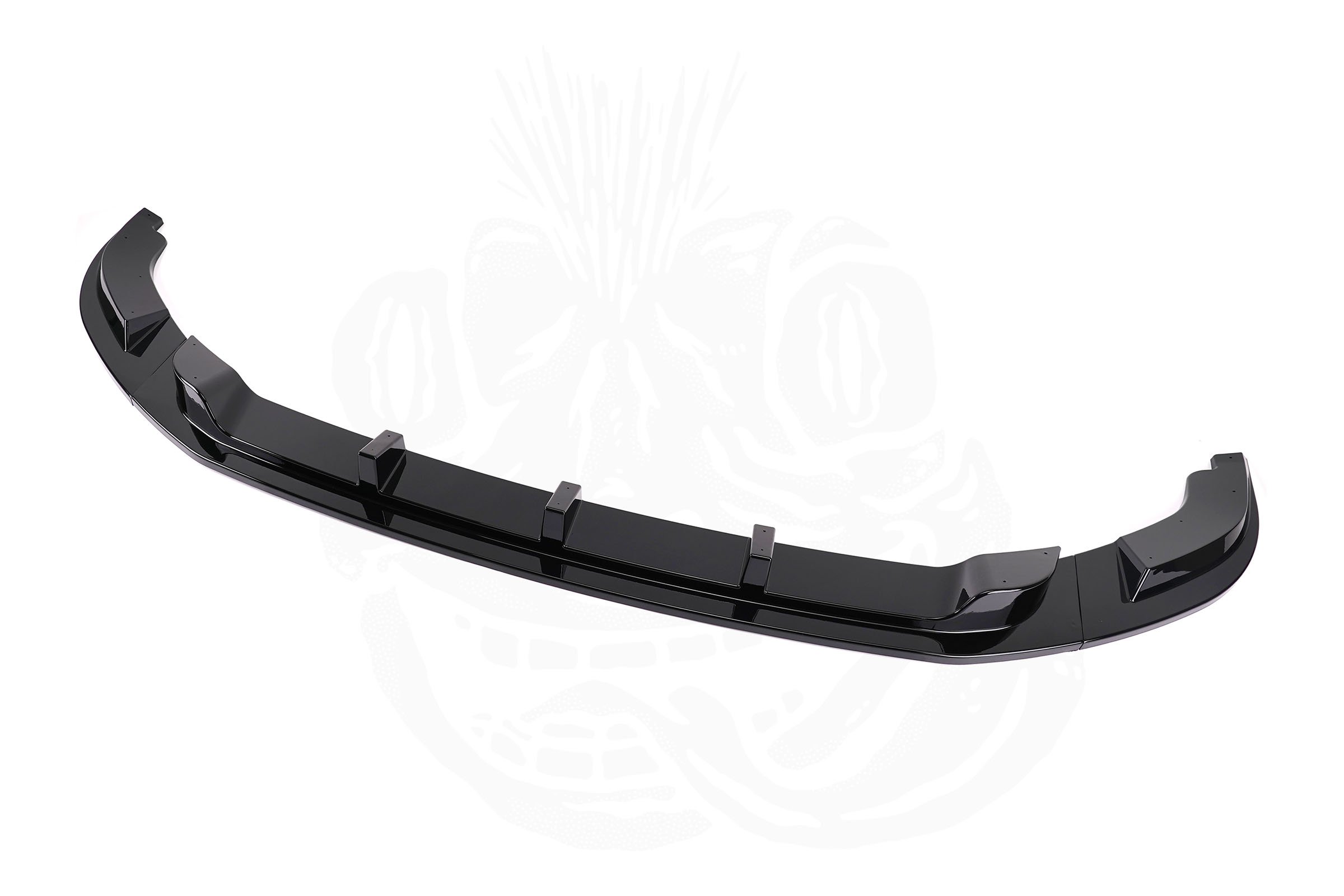 VW T6 3 Piece Front Splitter - Under Genuine Bumper (Gloss Black) - Image 2