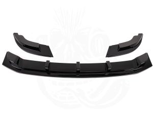 VW T6 3 Piece Front Splitter - Under Genuine Bumper (Gloss Black) - Image 3