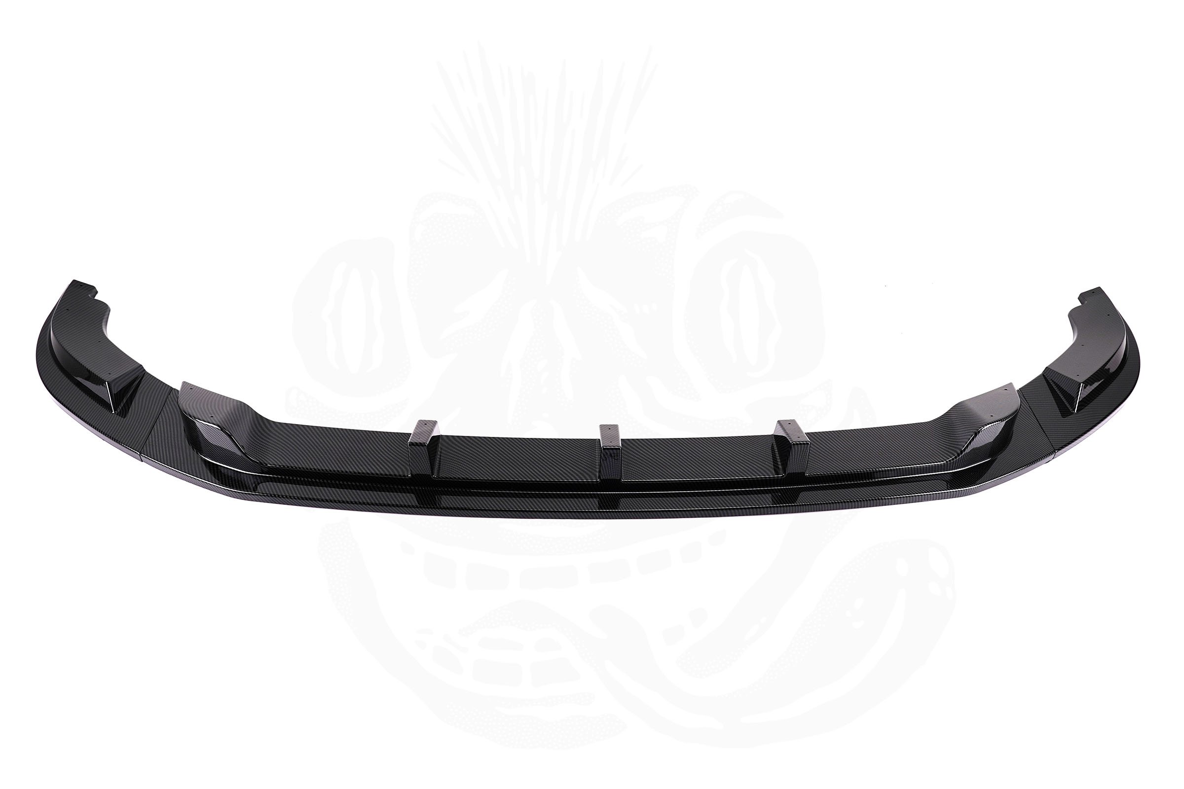 VW T6 3 Piece Front Splitter - Under Genuine Bumper (Carbon Fibre Effect)