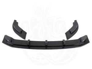VW T6 3 Piece Front Splitter - Under Genuine Bumper (Carbon Fibre Effect) - Image 3