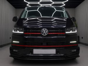 Alternative view of VW T6 Full LED Headlights (T6.1 Style) - All Black (For Factory Halogen Only)