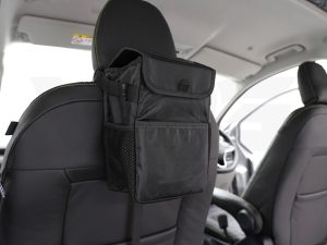 VPG Universal Campervan Headrest Bin - Black