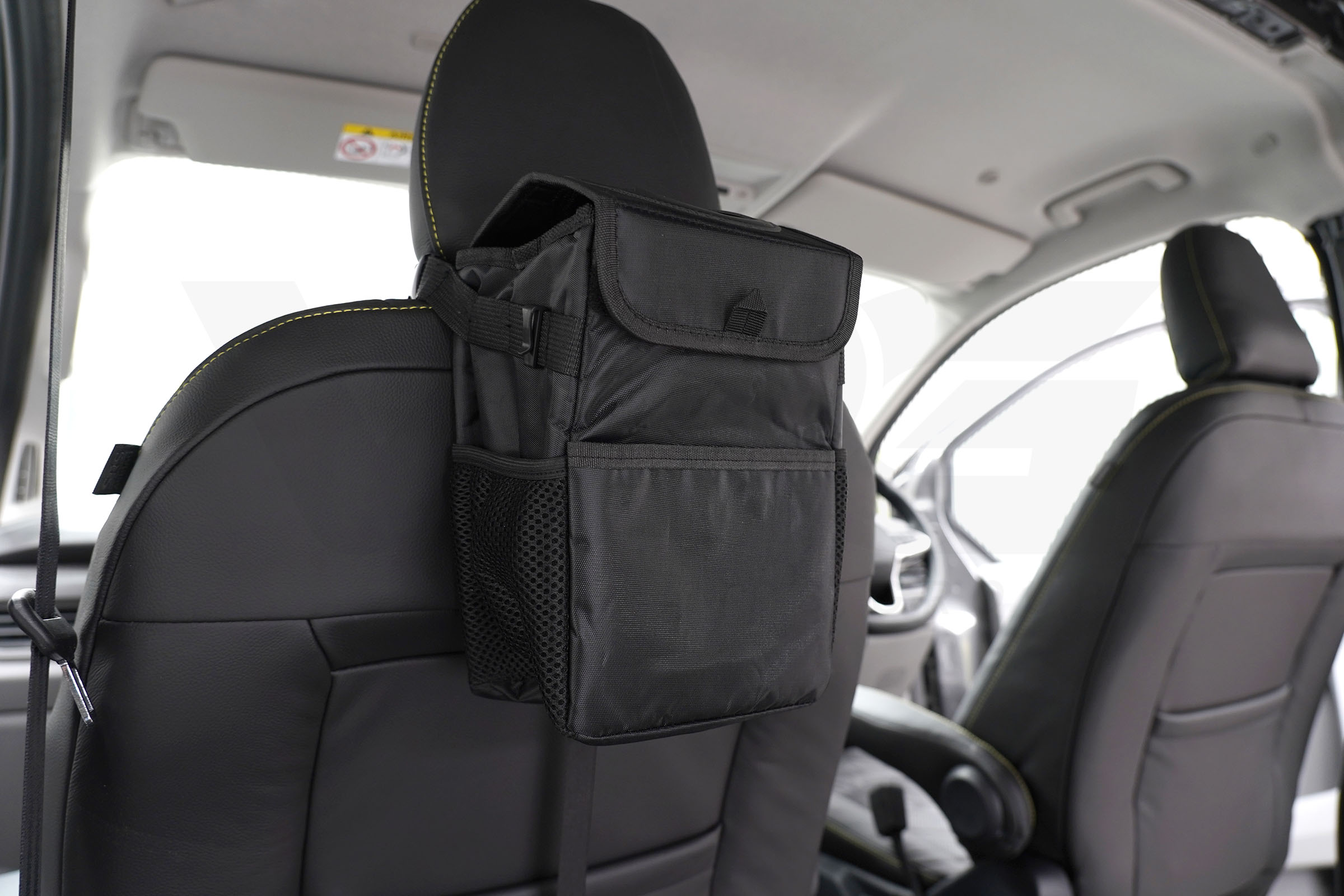 VPG Universal Campervan Headrest Bin - Black
