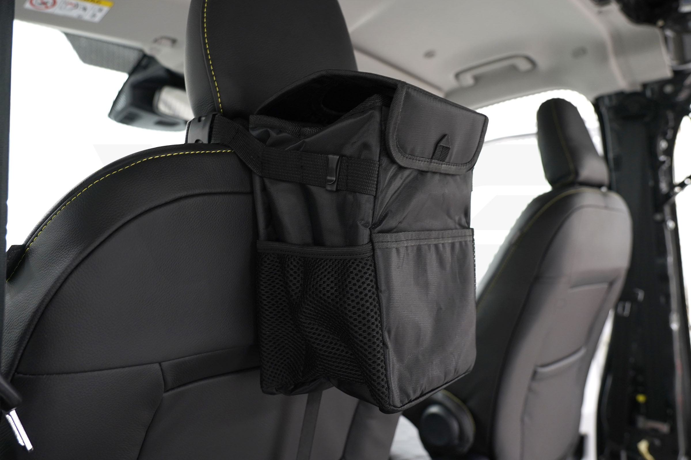 VPG Universal Campervan Headrest Bin - Black - Image 3