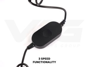 VPG USB 3-Speed Fan with Suction Cup - 5V (12cm Fan) - Image 4
