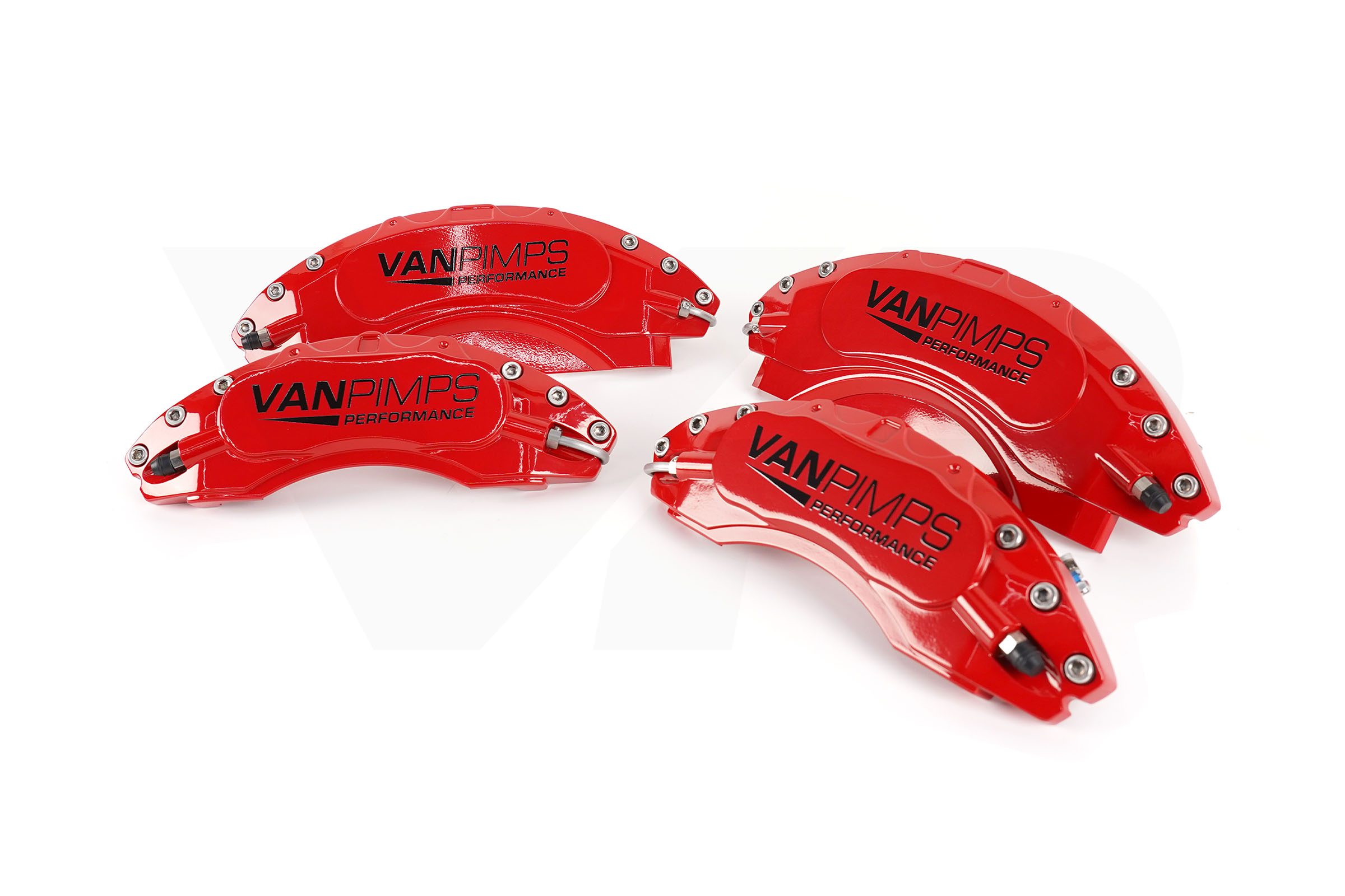 Transit Custom 13-23 VanPimps Performance Caliper Covers - Red (4 Piece Set) - Image 2