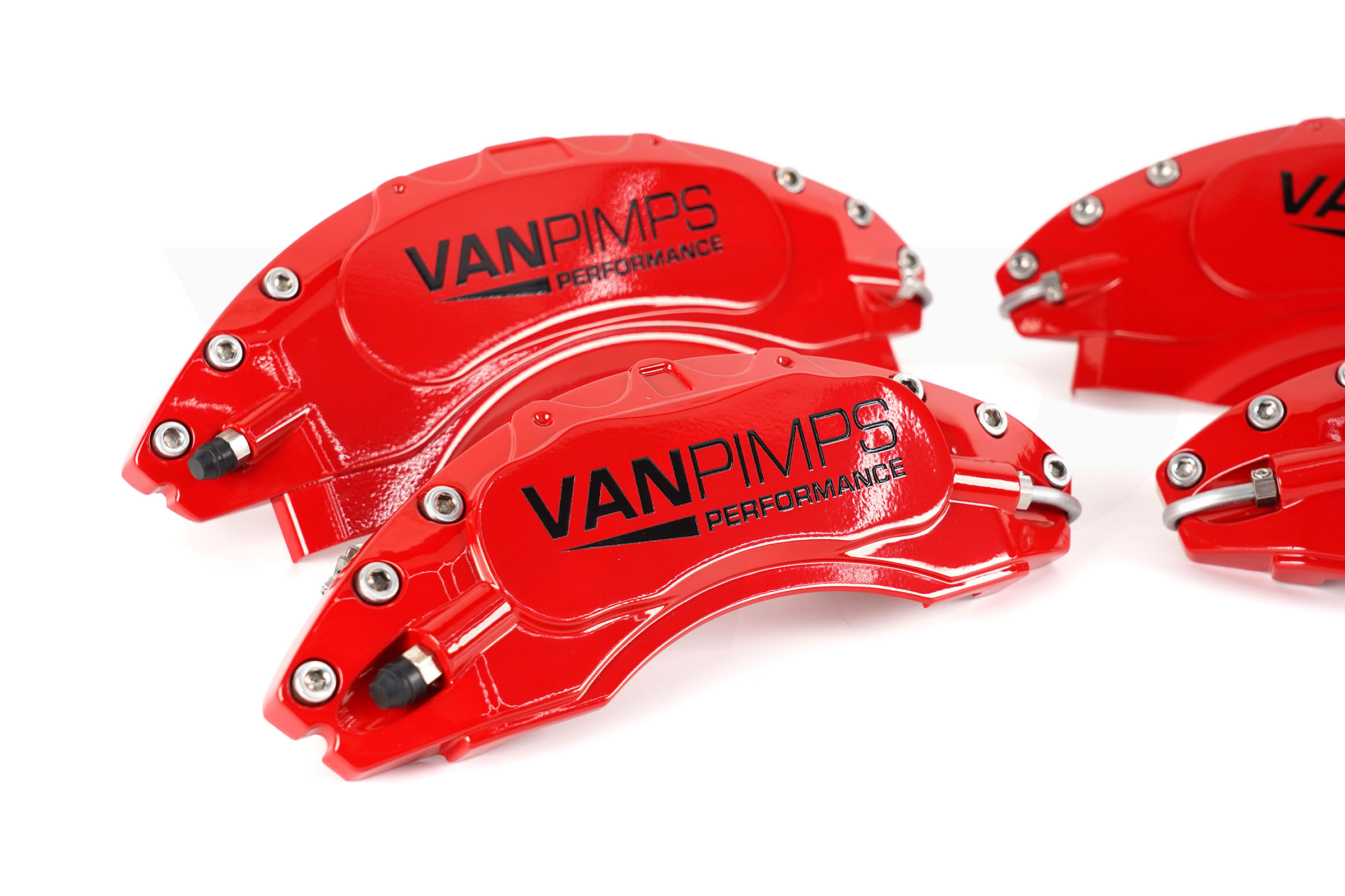 Transit Custom 13-23 VanPimps Performance Caliper Covers - Red (4 Piece Set) - Image 3