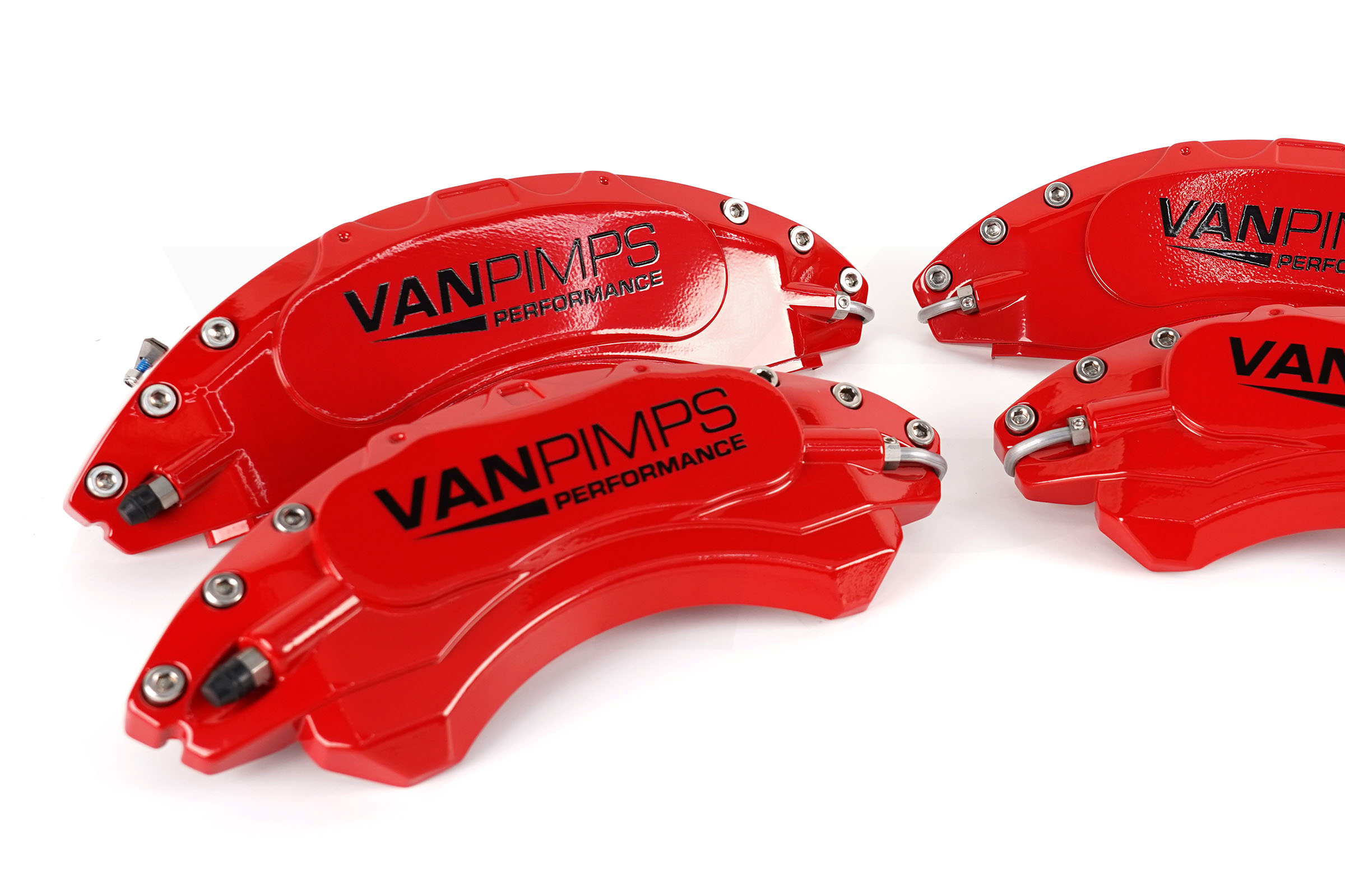 Transit Custom MK2 24> VanPimps Performance Caliper Covers - Red (4 Piece Set) - Image 3
