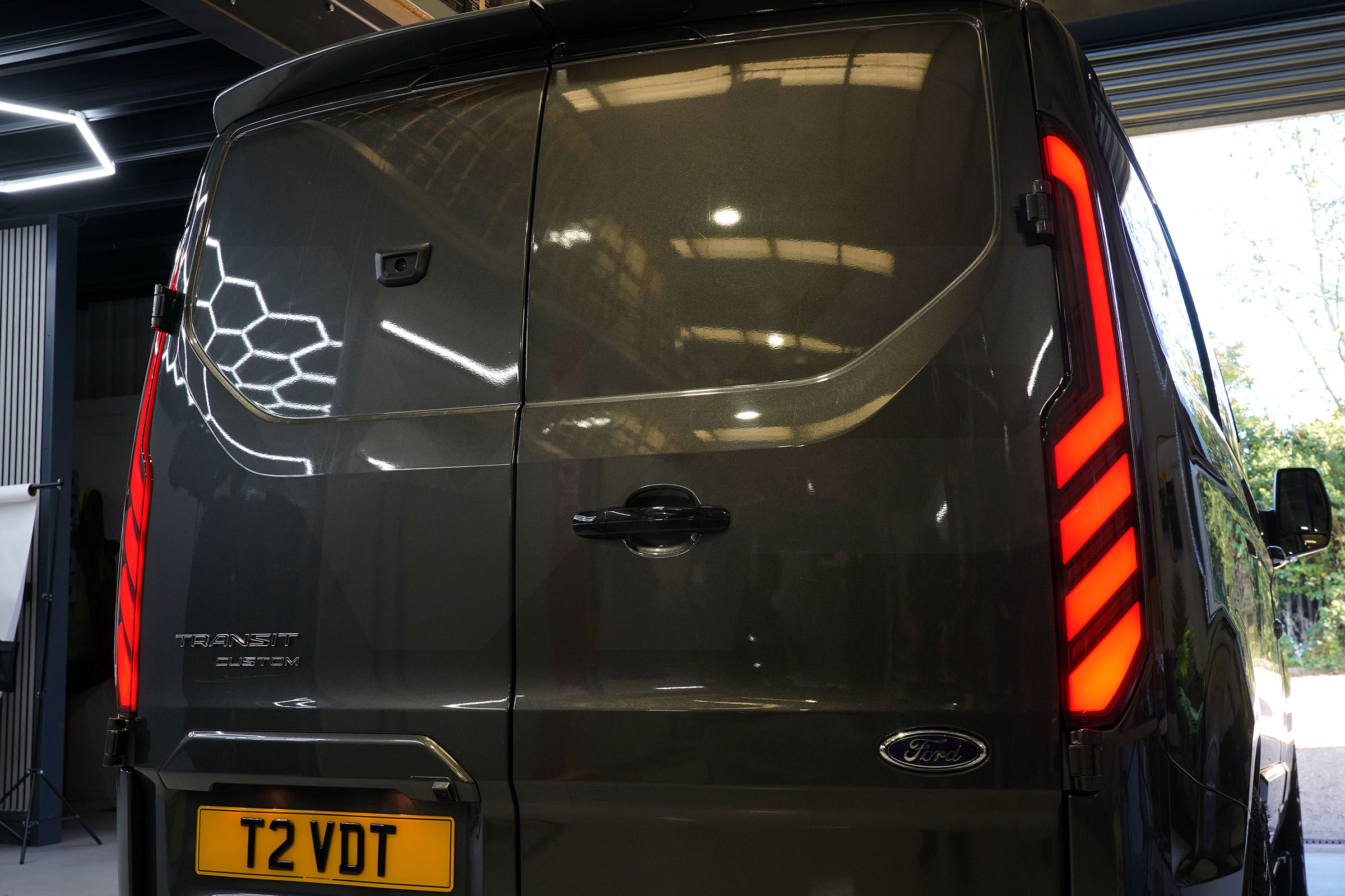 Transit Custom MK1 (2013-2023) Sequential Full LED Rear Lights – Smoked & White (PRE-ORDER) - Image 3