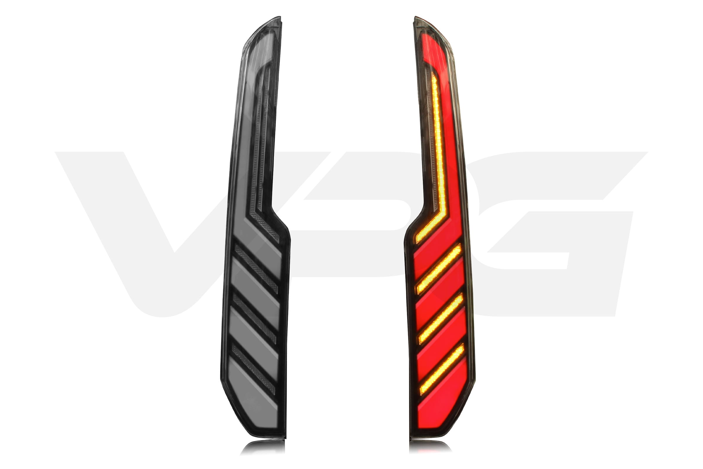 Transit Custom MK1 (2013-2023) Sequential Full LED Rear Lights – Smoked & White (PRE-ORDER) - Image 4
