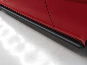 VW T6/T6.1 Matt Black 70mm Streamline Angled Side Bars - LWB - Image 3