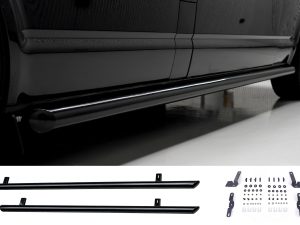 Ford Transit Custom MK2 (2024>) Gloss Black 70mm Streamline Angled Side Bars - SWB