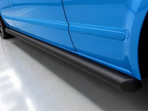 Alternative view of Ford Transit Custom MK2 (2024>) Matt Black 70mm Streamline Angled Side Bars - SWB